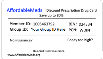 AffordableMeds card - English